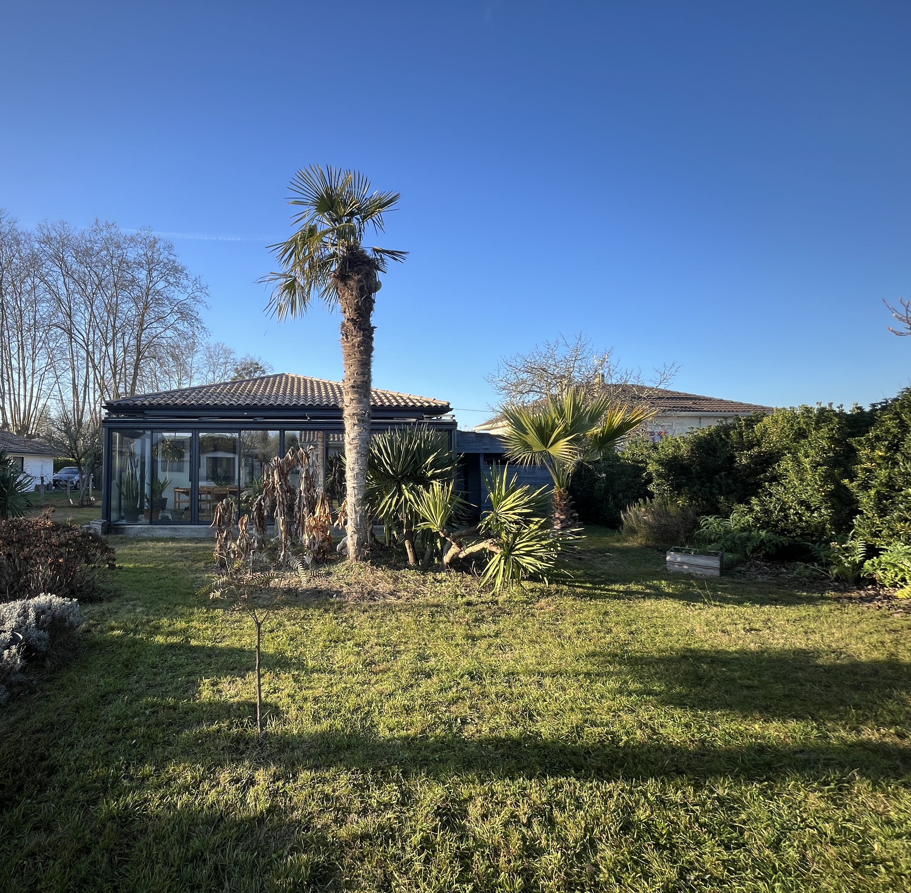 Fond de jardin - Maison 135 m²  Portets