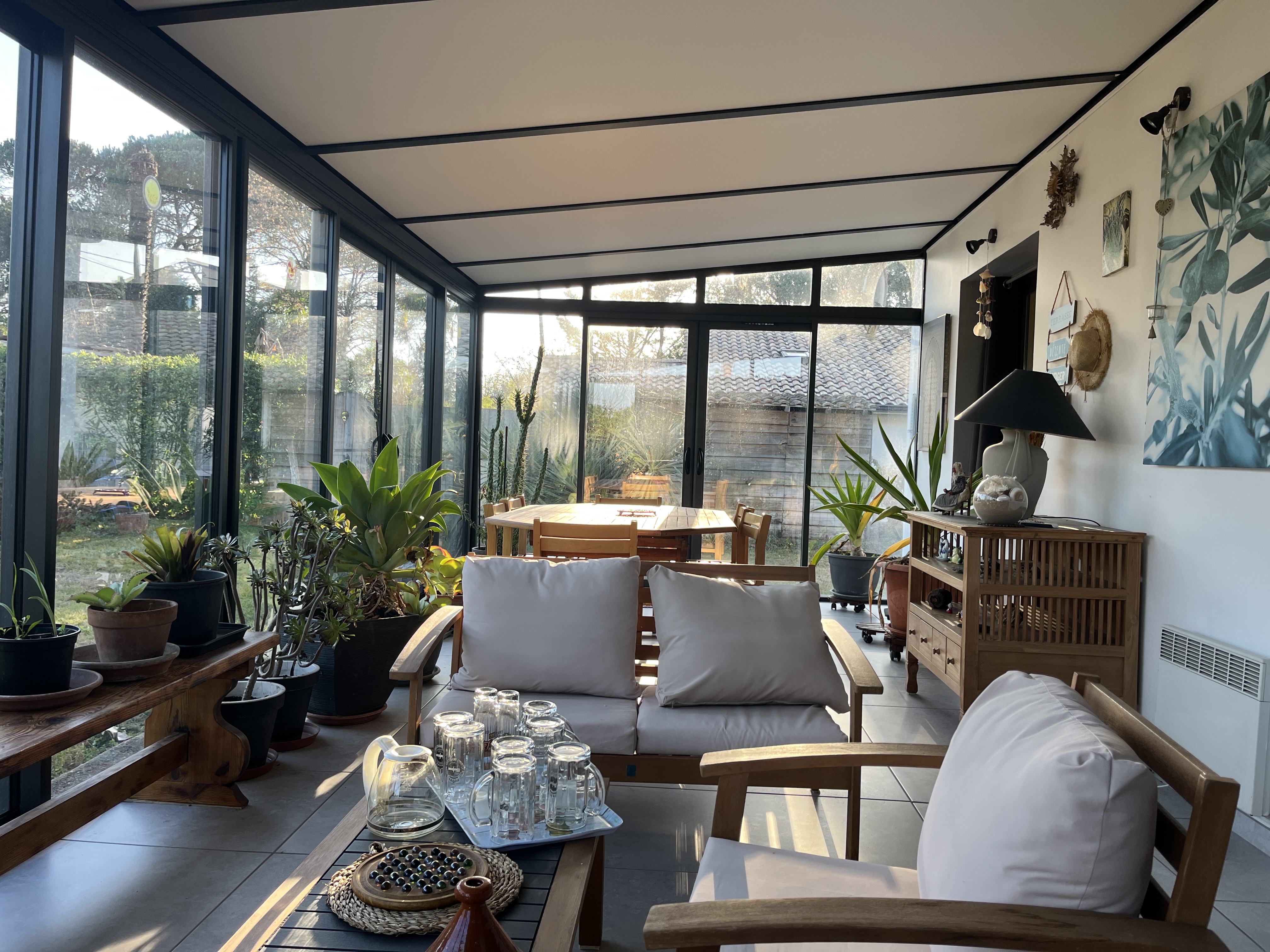 Véranda - Maison 135 m²  Portets