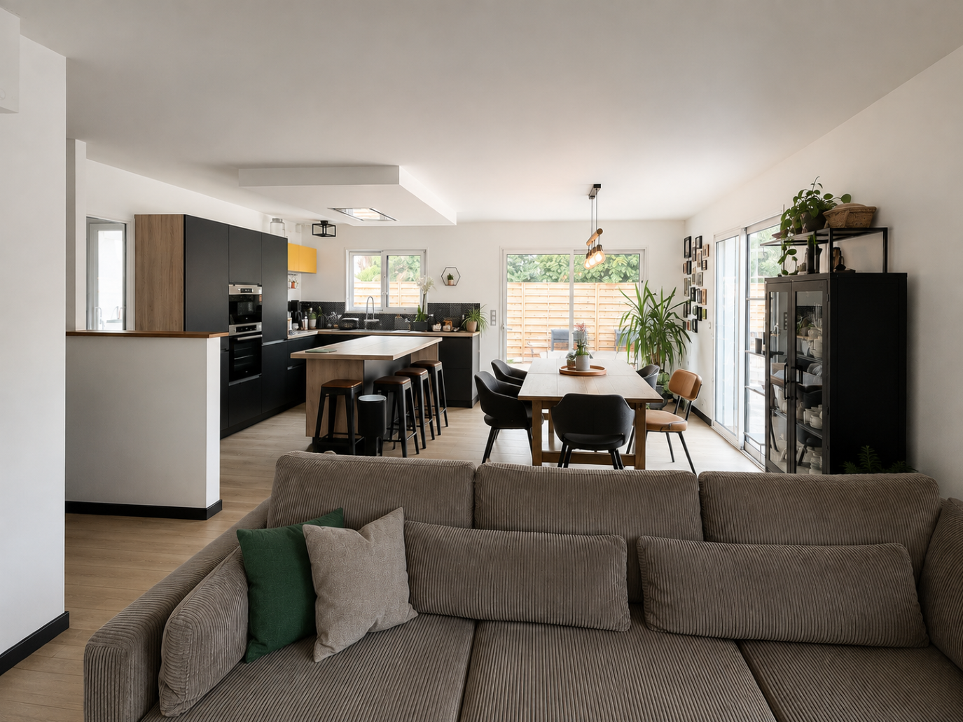 Pièce de vie - Maison 110 m²  Portets